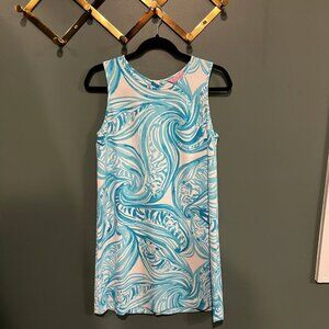 Lilly Pulitzer White And Blue Mini Dress - image 1